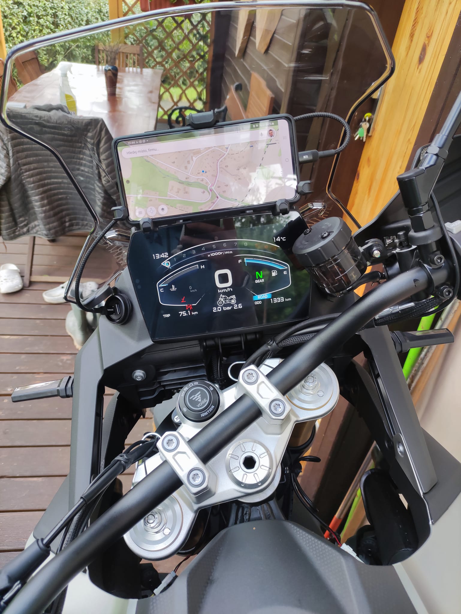 Staffa Navigazione Per VOGE Valico DS900X – Supporto Telefono GPS Da Cruscotto, Robusto E Stabile - 3