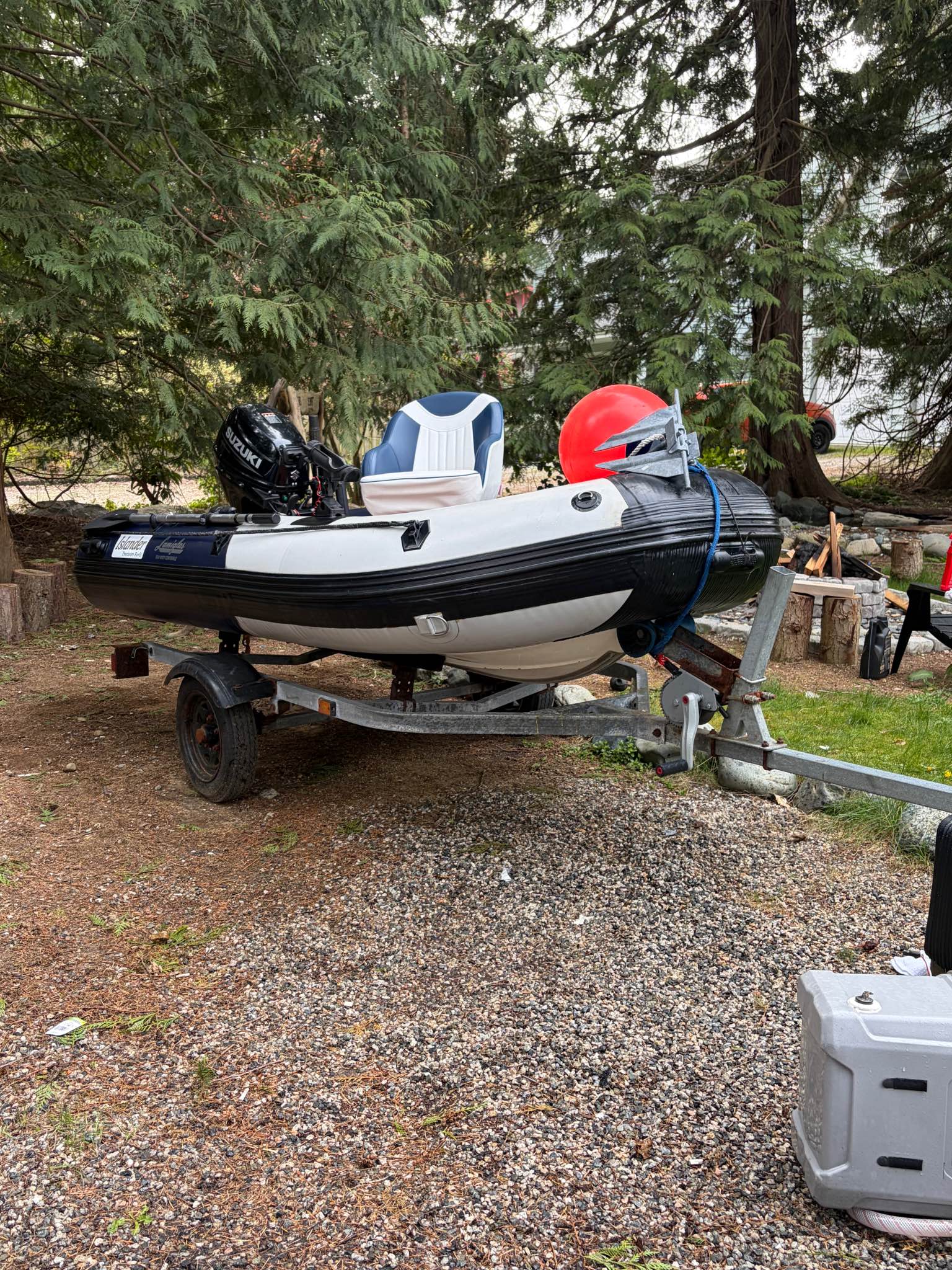 Custom built inflatable RHIB boat 310 (10.5’) with 2022 Suzuki 20hp and ...