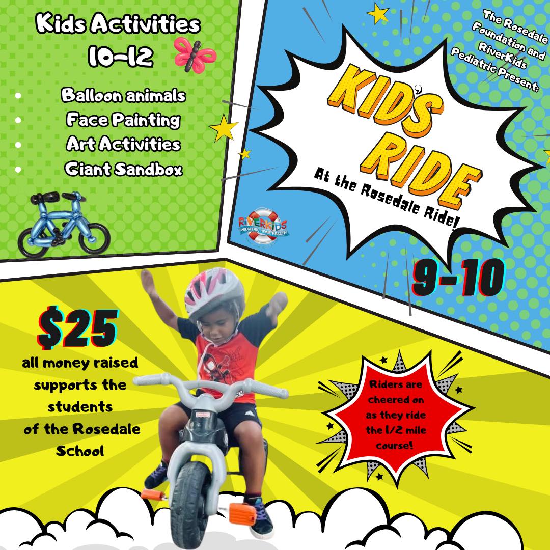 Rosedale School - Did you know that we have a Kid’s Ride?...