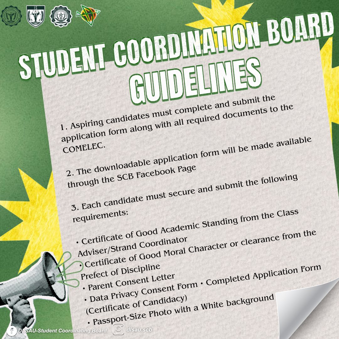 📣 Planning to run for the... - Dlsau-IS SCB Comelec | Facebook
