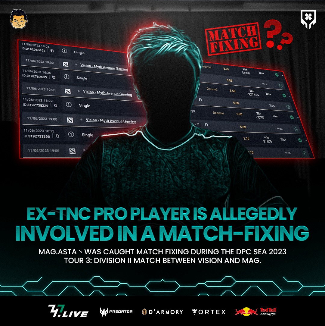 KuyaNic - An ex-TNC pro player is allegedly involved in a match-fixing ...