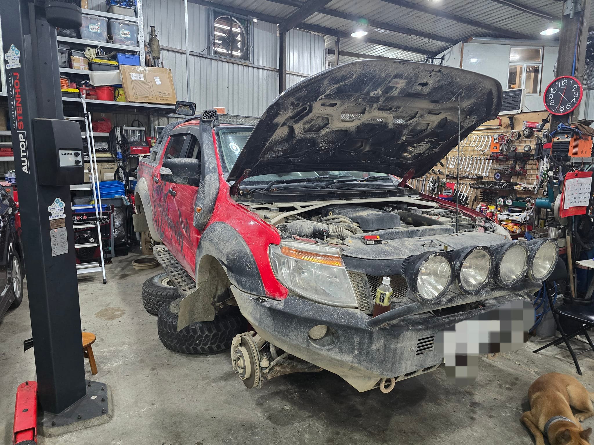 偉興汽車工程 - 14年 Ford Ranger T6 維修迫力系統 更換前迫力泵拍kit...