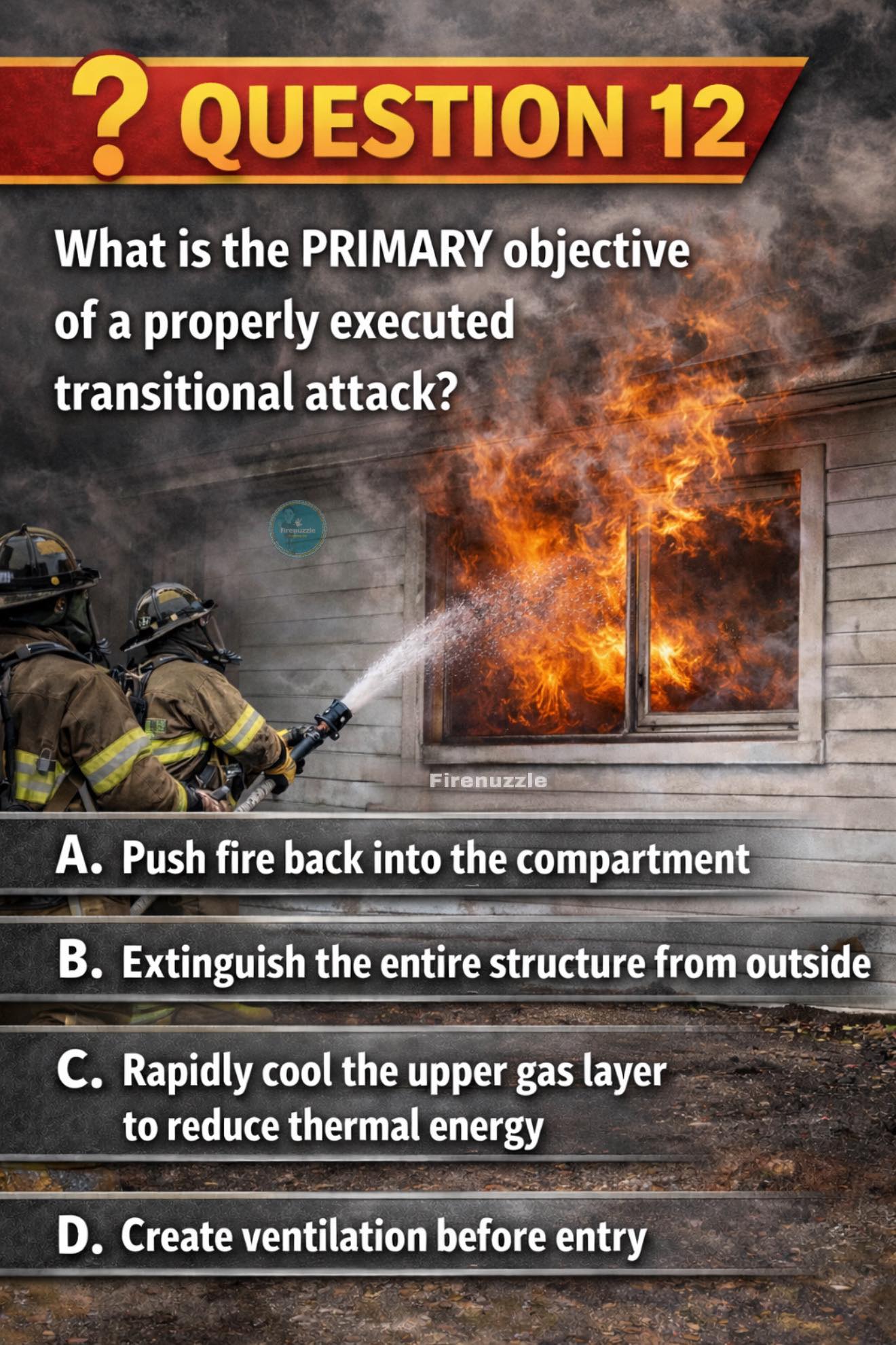 firenuzzle - 🚪🔥 SCENARIO: You arrive at a single-story... | Facebook