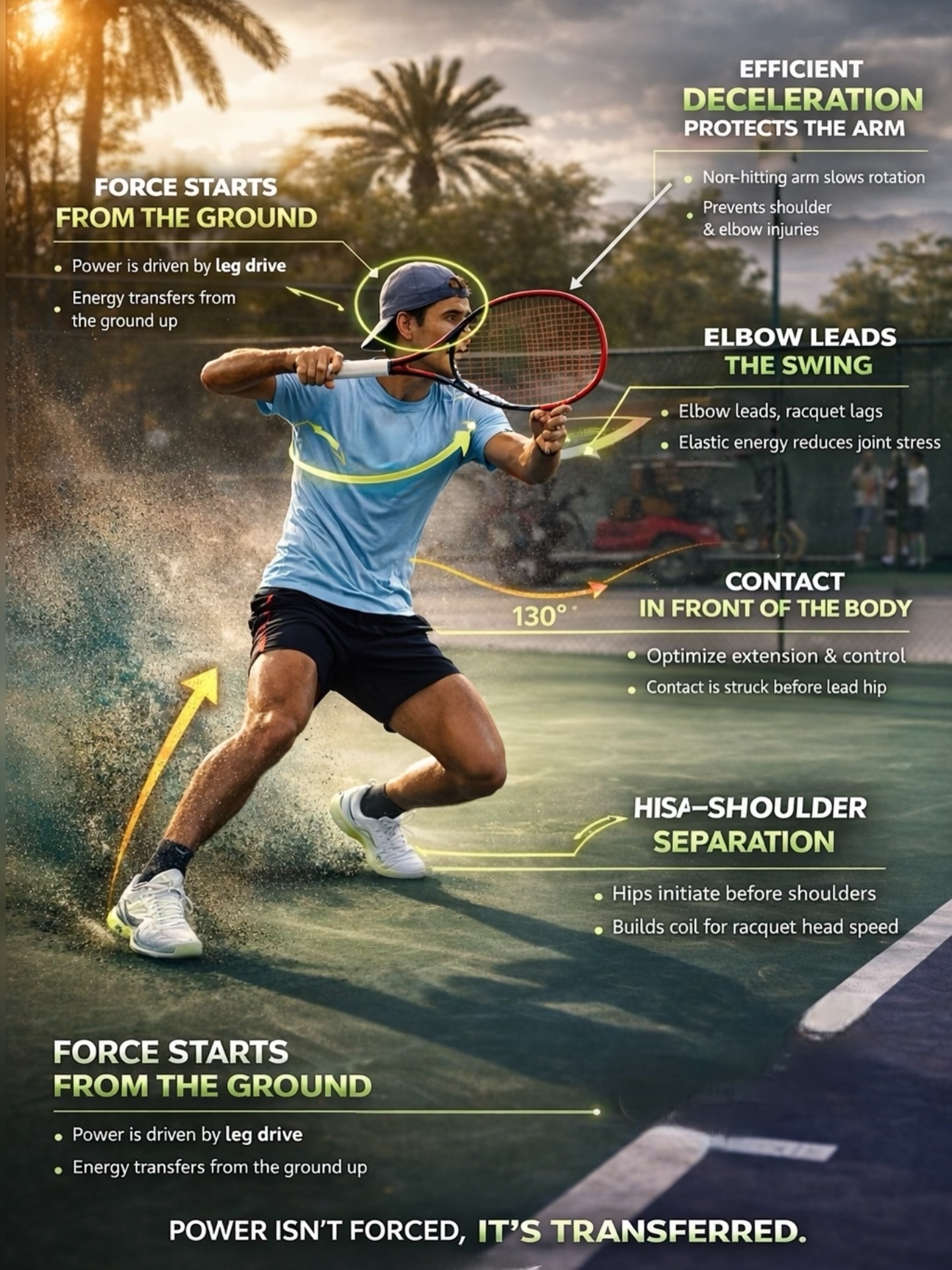 Tennis.Haus - Power on the forehand is built, not forced. The kinetic ...