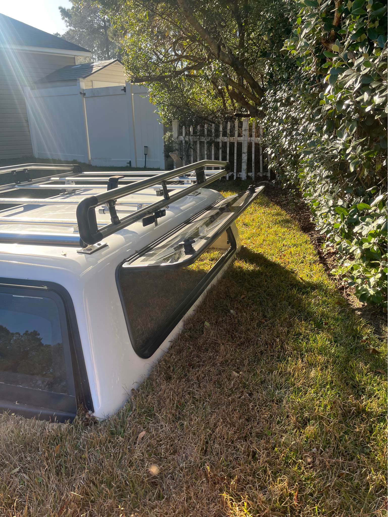 Camper Shell with ladder rack fits on 6x5 truck bed - Car Exterior ...