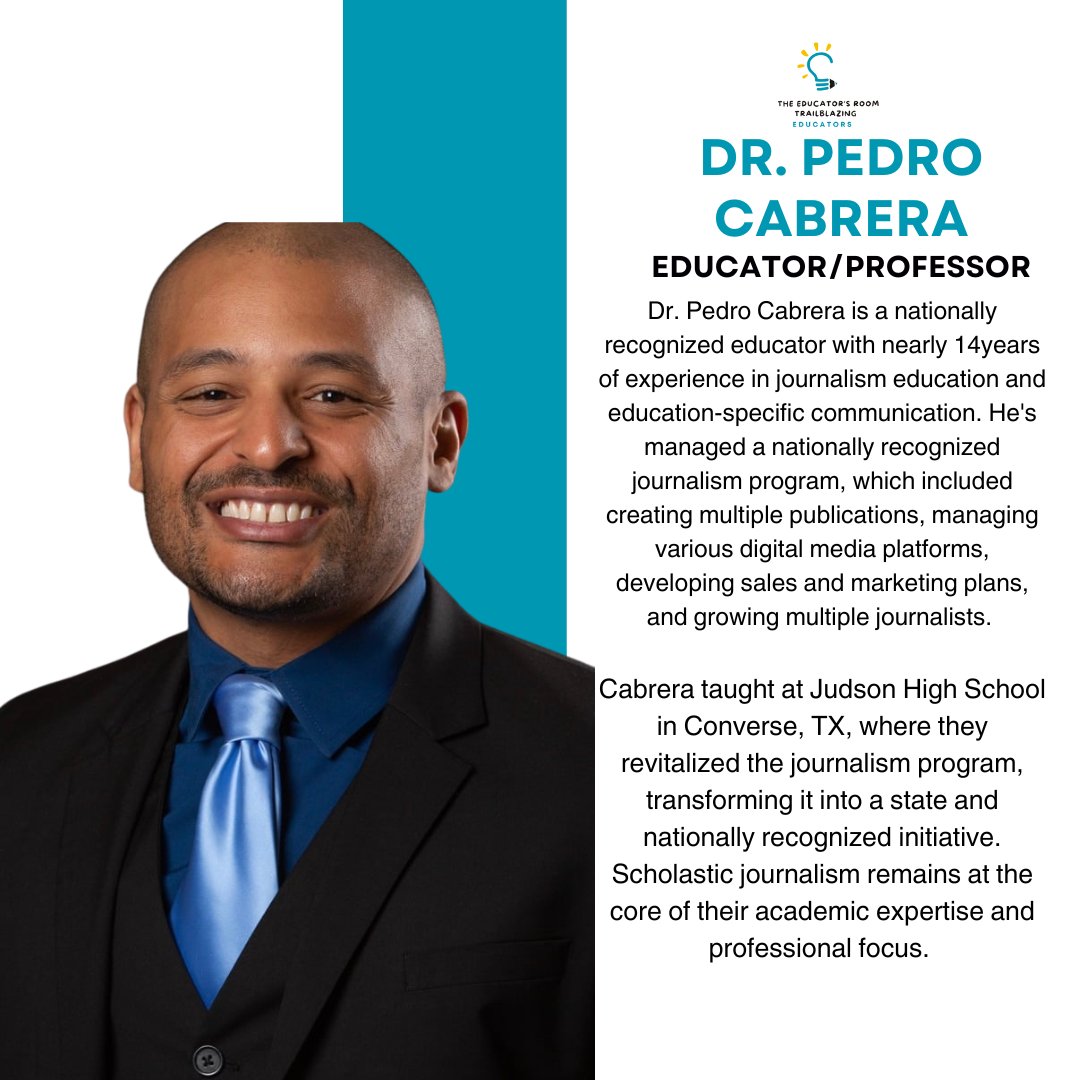 The Educator's Room - Introducing Dr. Pedro (PJ) Cabrera, Ed.D., MJE ...