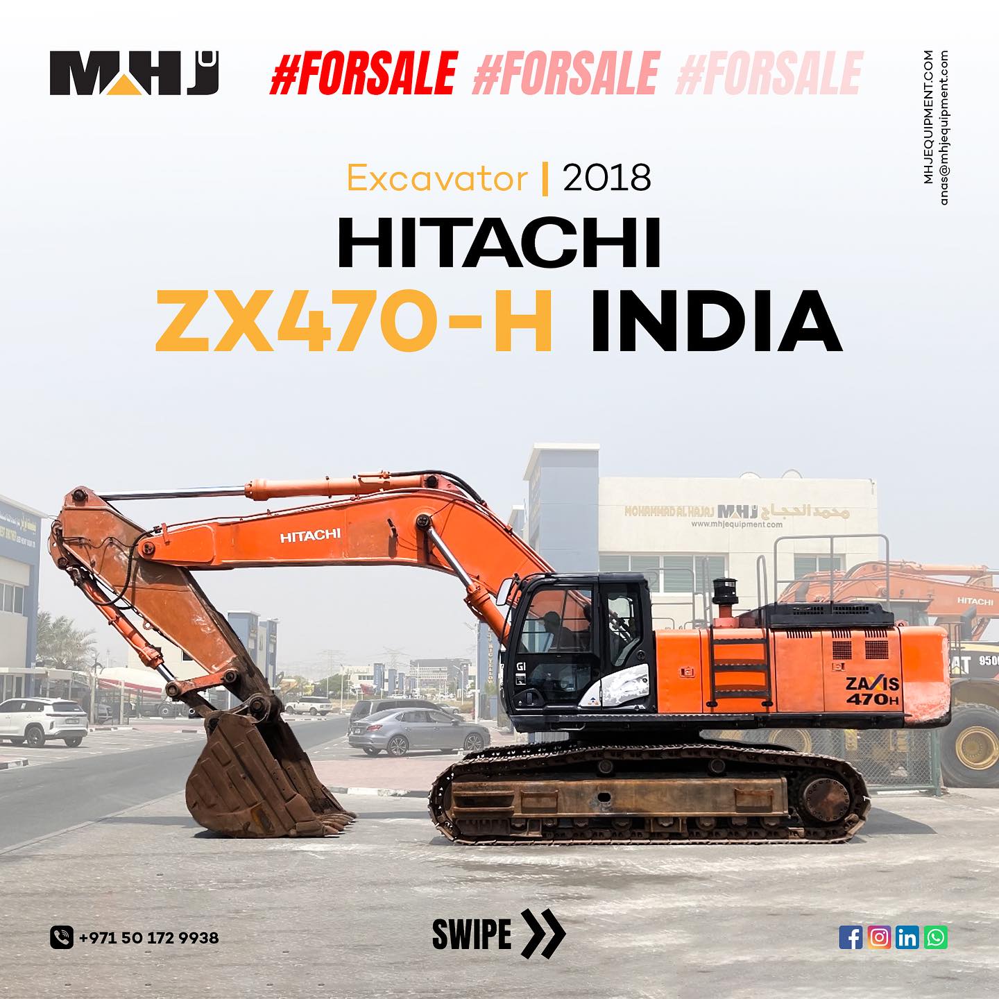 ⚠️New Arrival for Sale ⚠️ HITACHI EXCAVATOR ZX 470 H INDIA