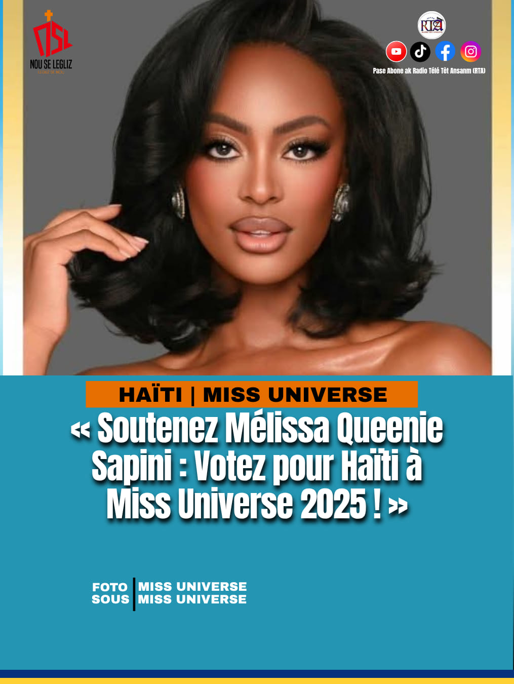 Nou - Pour le grand retour d’Haïti à Miss Universe, la Miss Univers ...