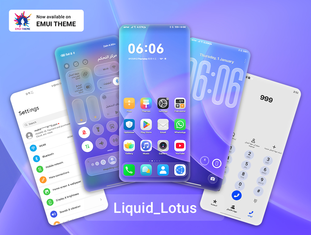 EMUI THEME - 🌸 Liquid_Lotus Theme Inspired by iOS 26 for... | Facebook