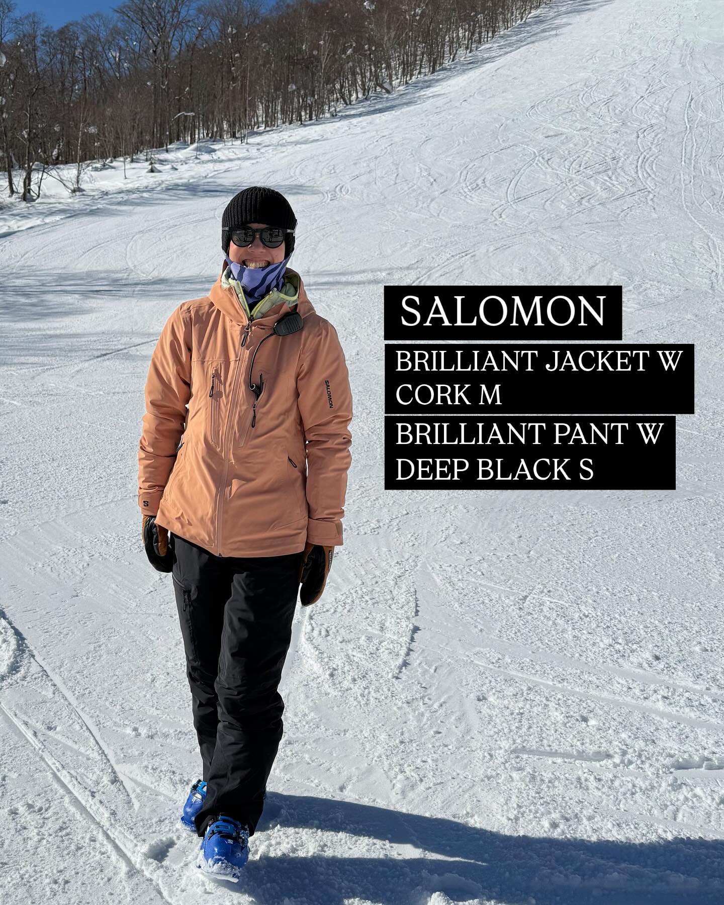 千恵 - 今シーズン着用ウェアのご紹介 【SALOMON】 BRILLIANT JACKET W 