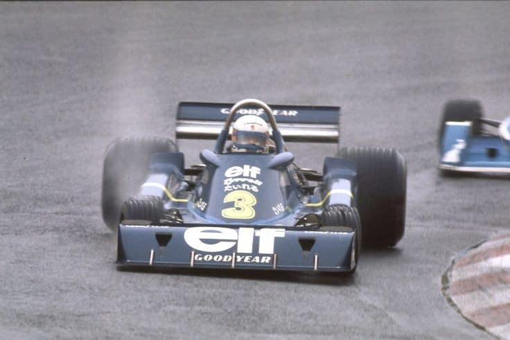 Japan G.P. F.1 1976 at Fuji Jody Scheckter / Tyrrell P34 credit: D