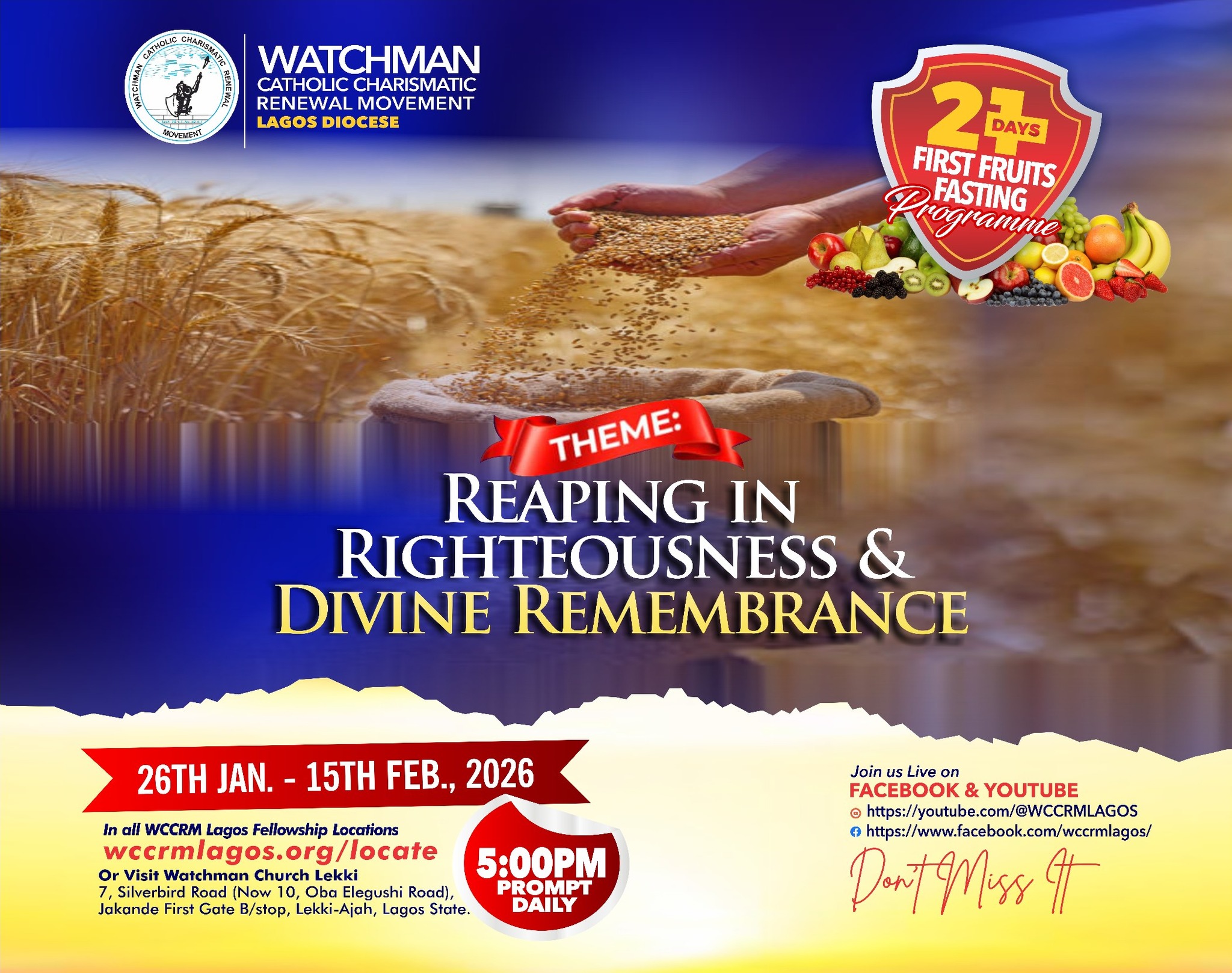 WCCRM LAGOS - Voice of the Last Days Ministry