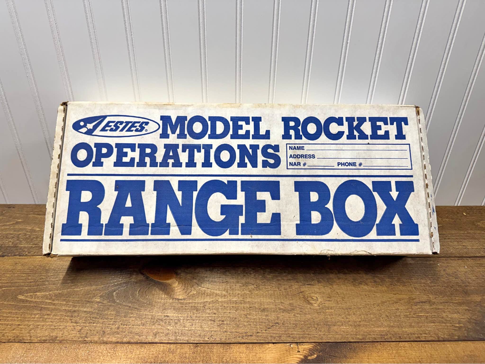 Vintage Estes Model Rocket Operations Range Box – Original Storage Box ...