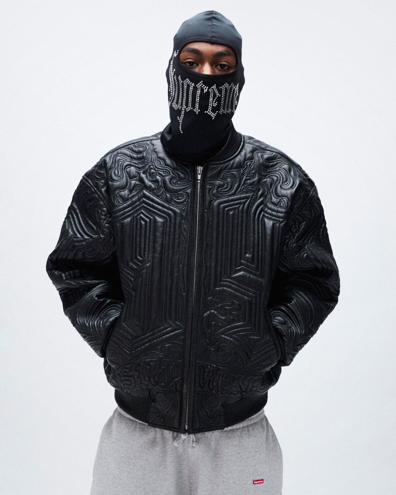 Supreme 丸い 2-in-1 MA-1 + Vest Black M