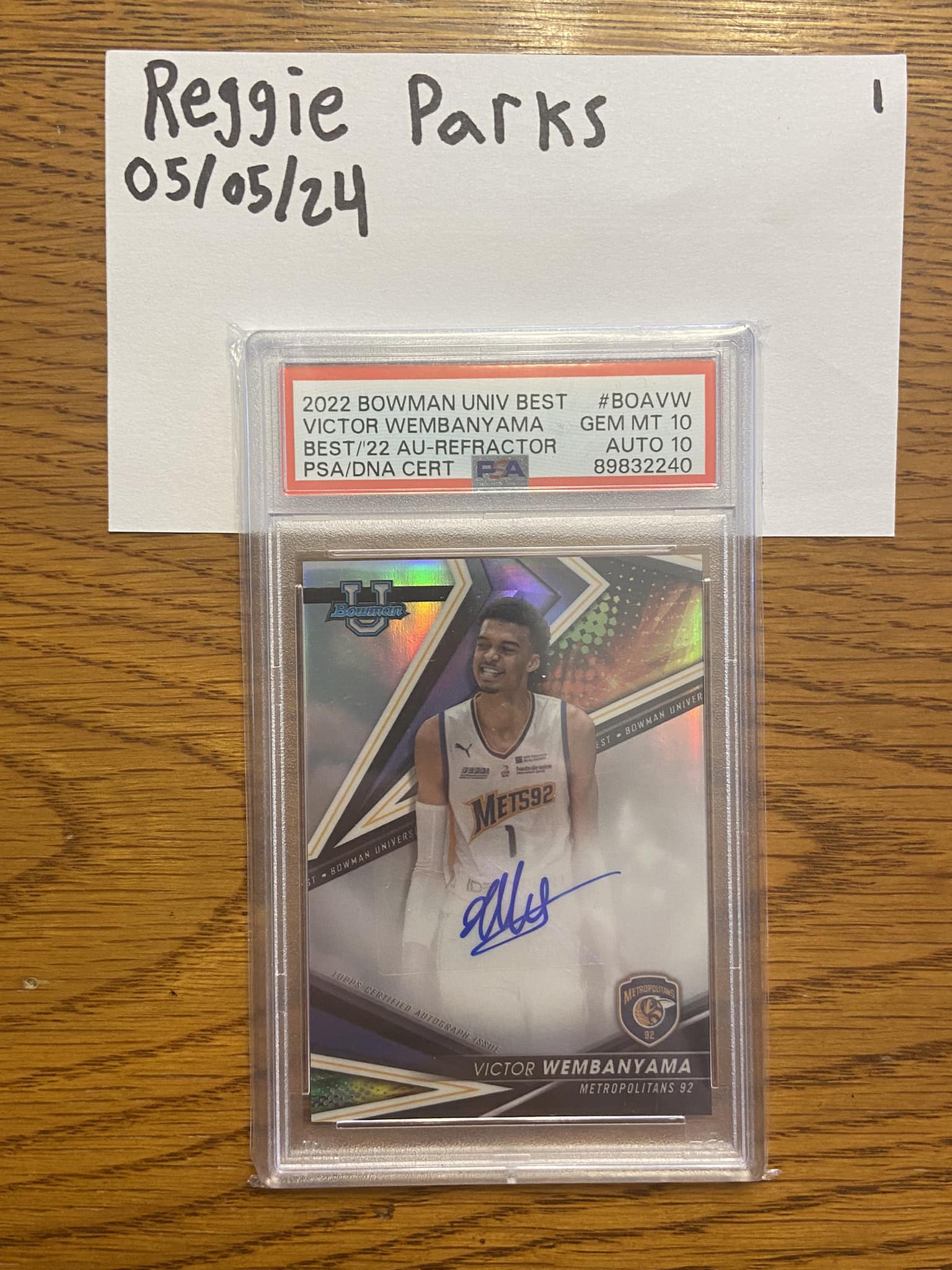 PERFECT WEMBY CARD ? This 2022-23 Bowman University Prospect 