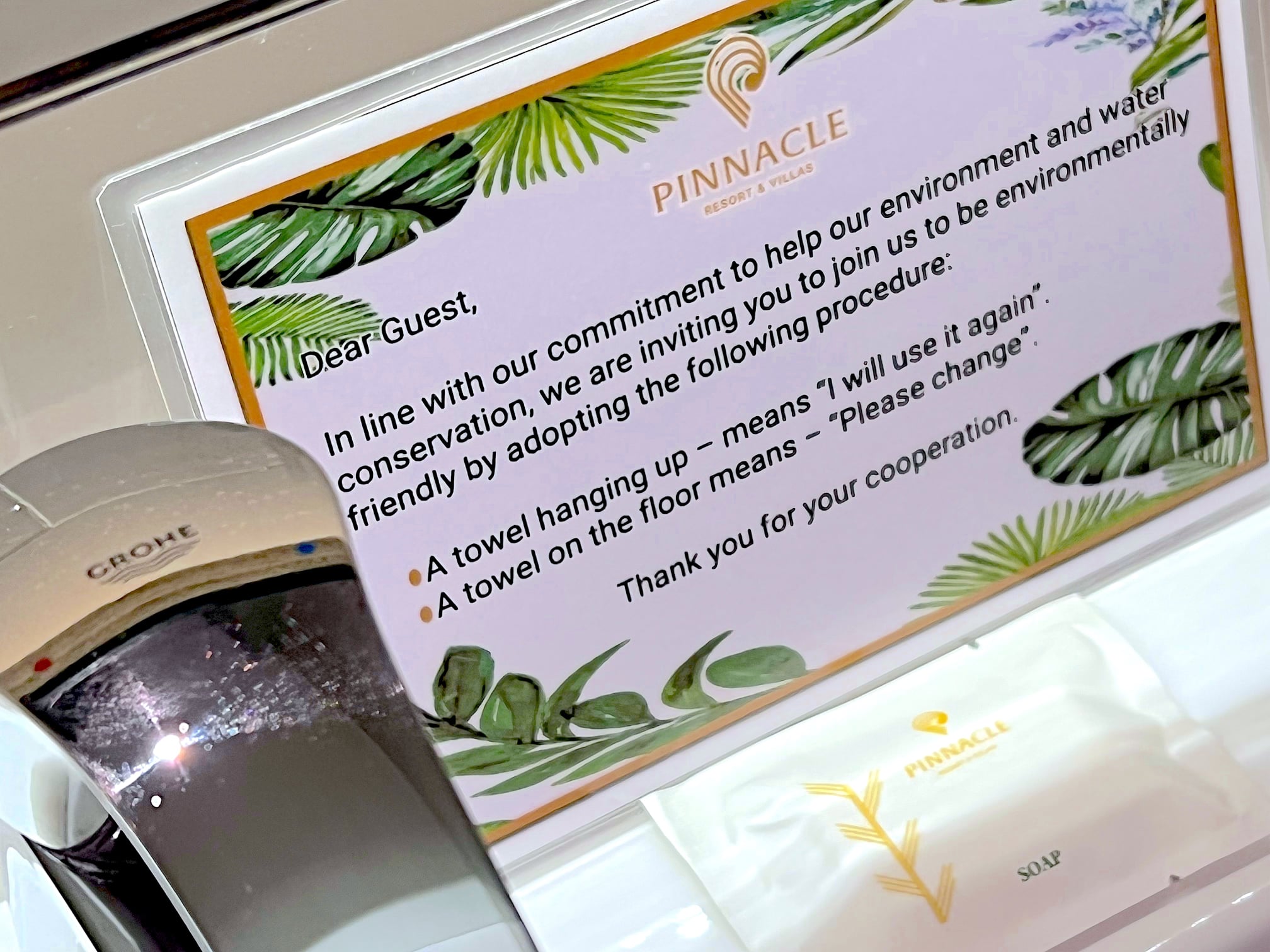 Pinnacle Boracay - Help conserve water and the environment with # ...