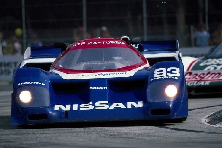 Nissan GTP-ZX Turbo and Jaguar XJR at Palm Beach County Fairgrounds