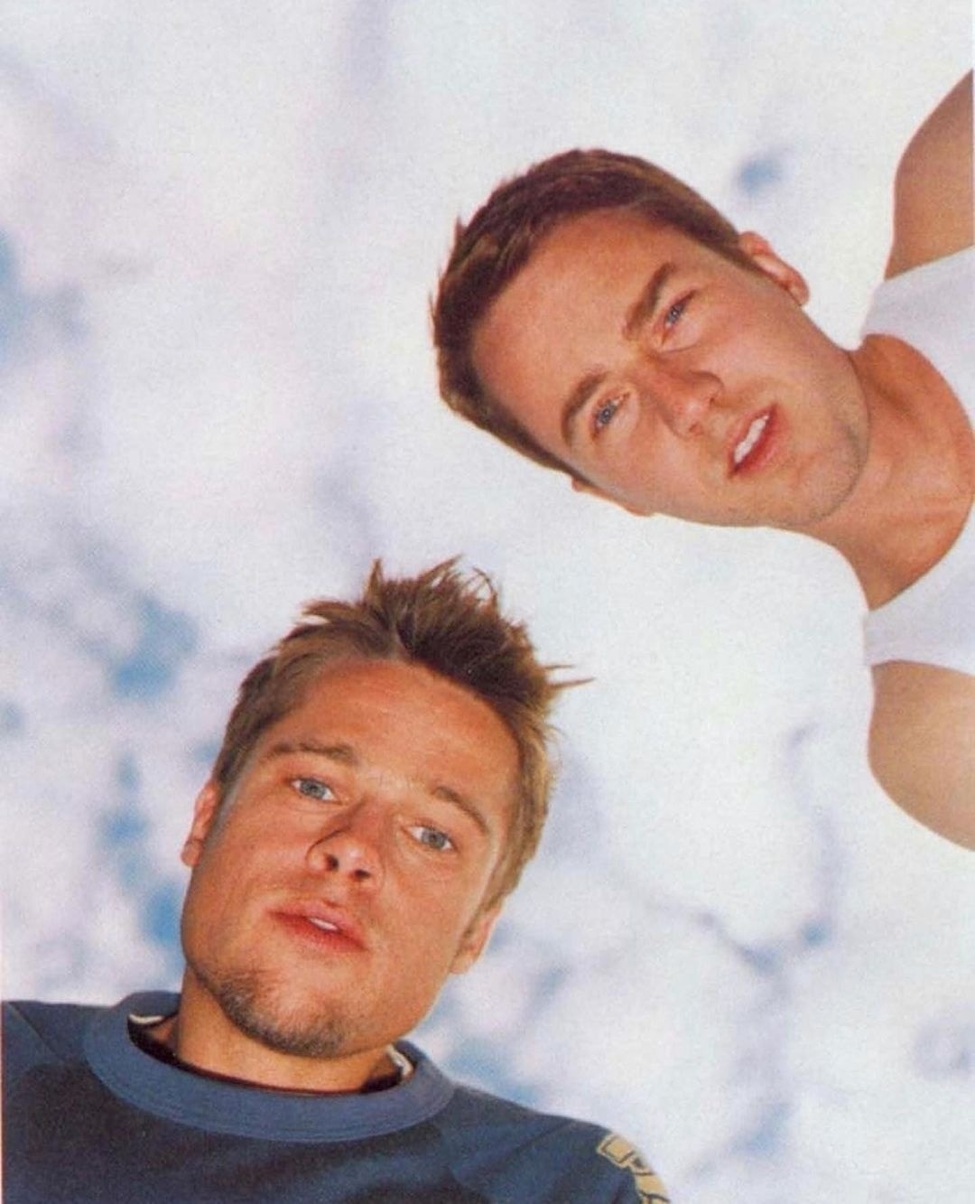 King - Brad Pitt and Edward Norton on set of Fight Club (1999) ️‍🔥 See ...