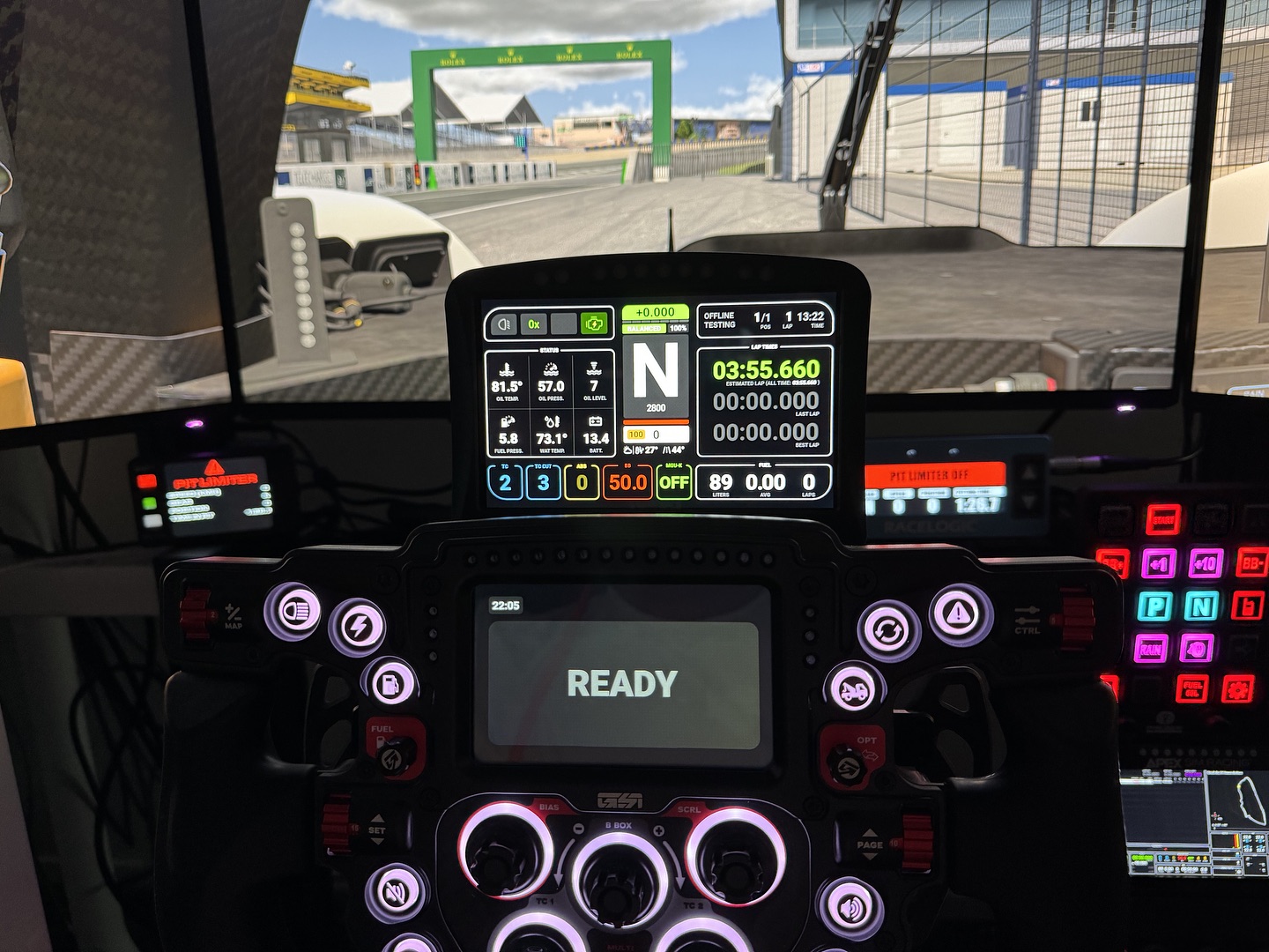 Sim Dash - S2 plus rocking with @lovelysimracing template...