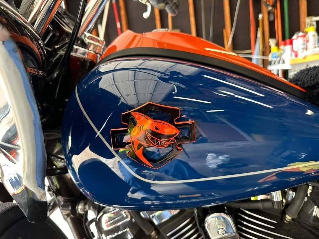 For Harley Davidson Reflective Sticker 6pcs Fuel Tank Decoration Motorcycle Dyna Street Bob