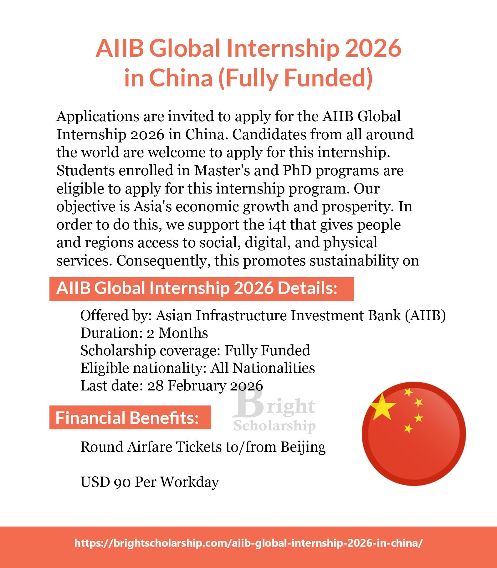 Bright - AIIB Global Internship 2026 in China (Fully Funded) Offered by ...