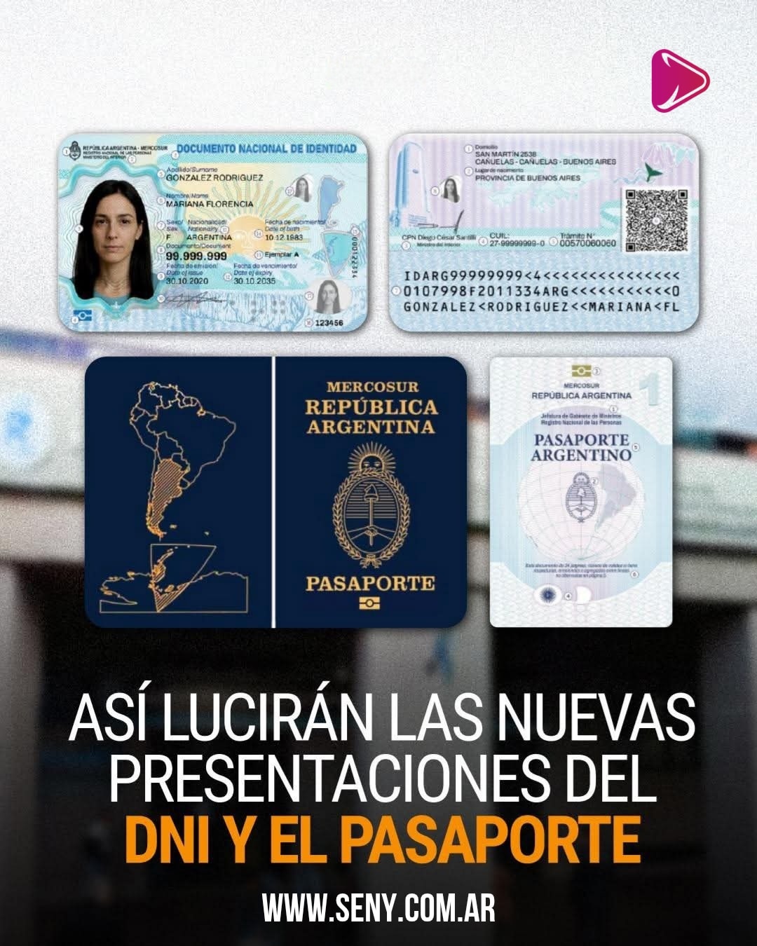 SENY - 🔴 NACIONALES || EL GOBIERNO ACTUALIZÓ LA PRESENTACIÓN DEL DNI Y ...
