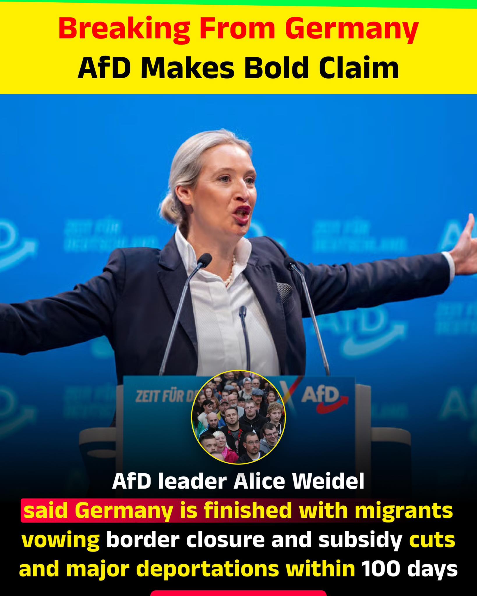 AfD co-leader Alice Weidel has... - Karnataka Times Song | Facebook