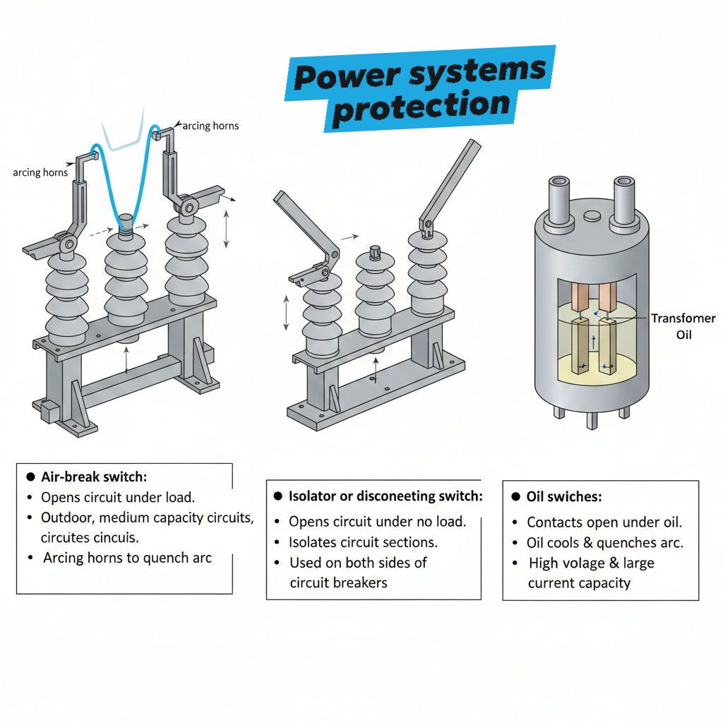 Power - Classification of switches : Air-break switch : • an air switch ...