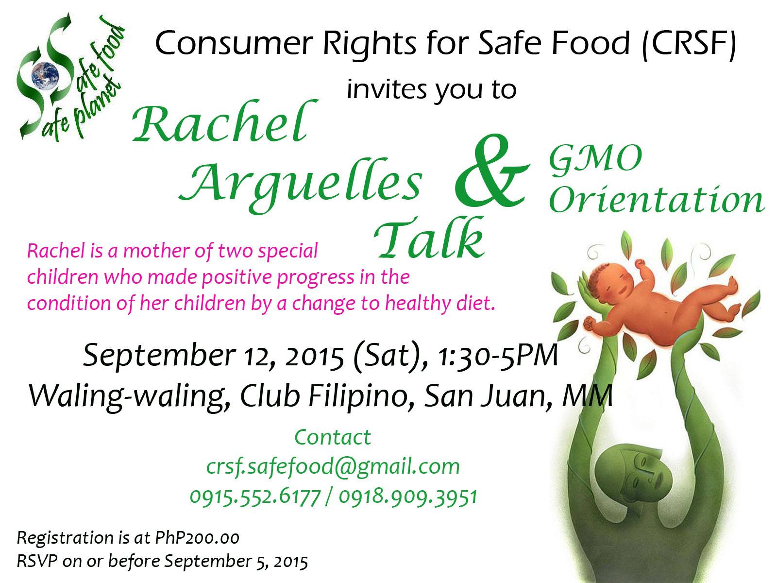 Consumer Rights for Safe Food