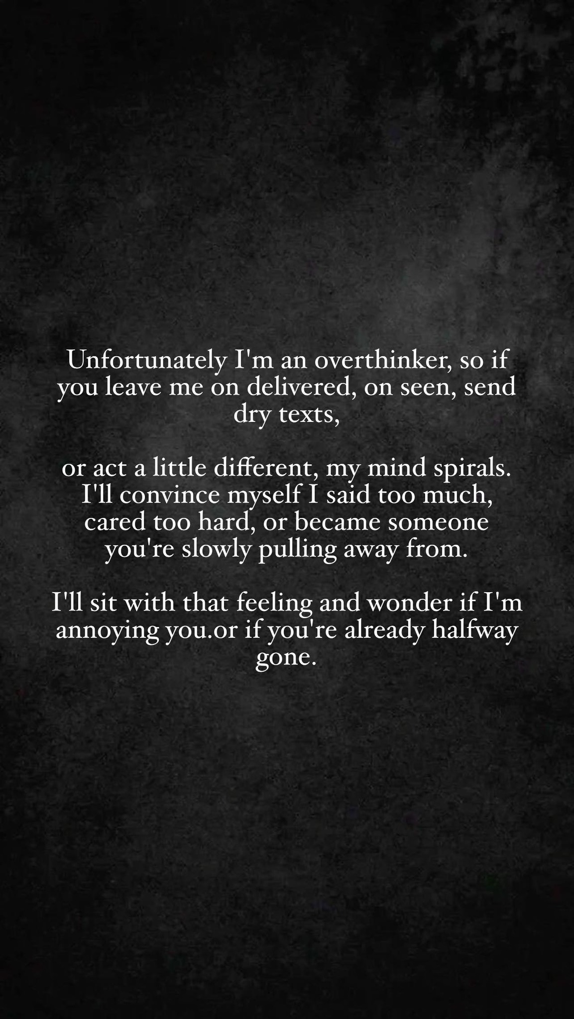 Metro 22& - Unfortunately I'm an overthinker, so if you... | Facebook