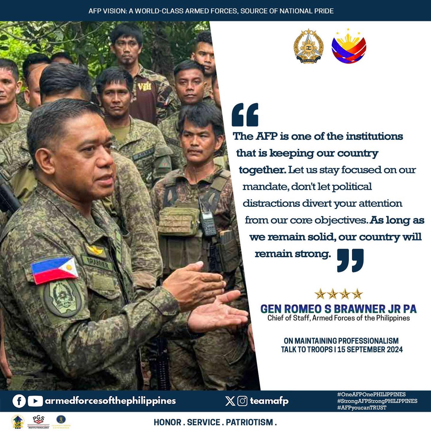 Armed - CSAFP’S CORNER | In a recent visit to 95th Infantry Battalion ...