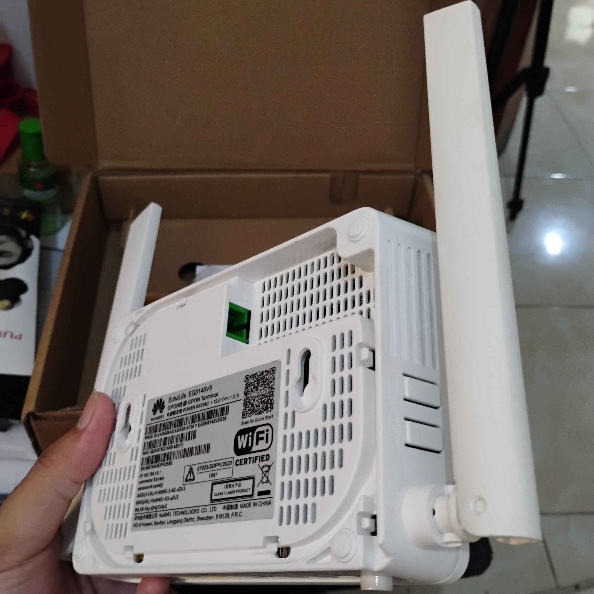 Router Huawei EchoLife EG8145V5 Dual Band Port Hijau Fullset - Bridges ...