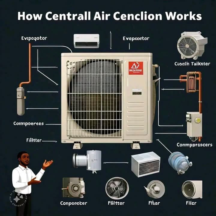 HVAC engineering subject | This diagram provides a clear overview of ...