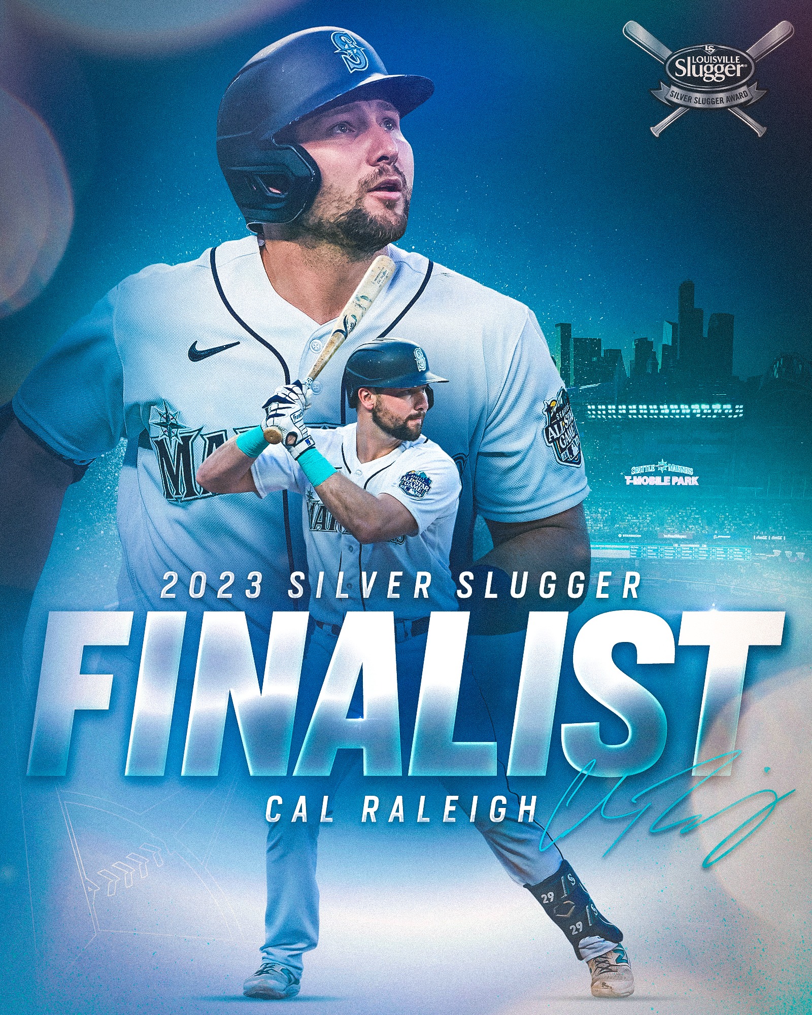 Congratulations to Julio Rodríguez and Cal Raleigh on being named 