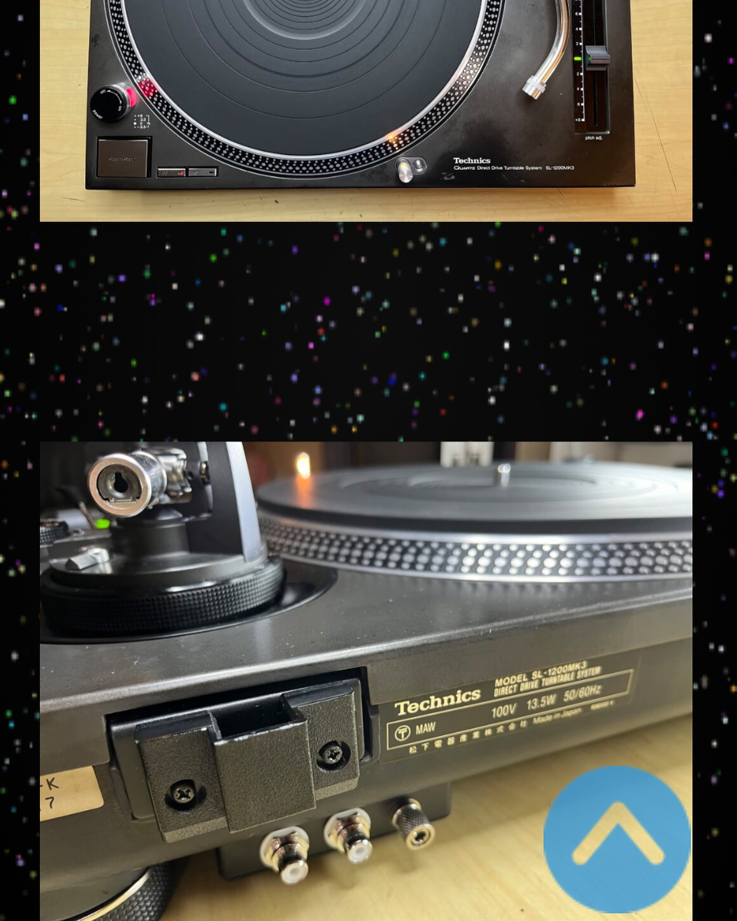 2セットTechnics テクニクス にくい SL-1200 MK2〜6 アームレスト