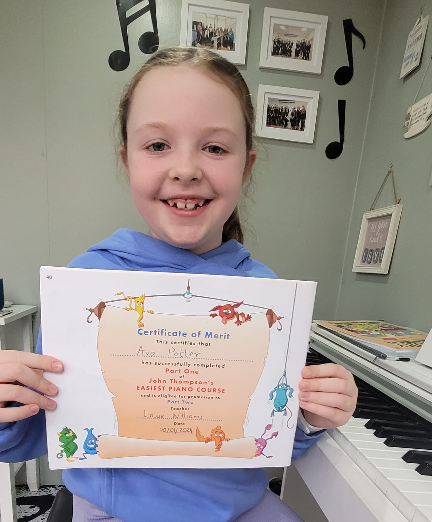 Congratulations to Ava who... - Louise Williams Piano Tuition