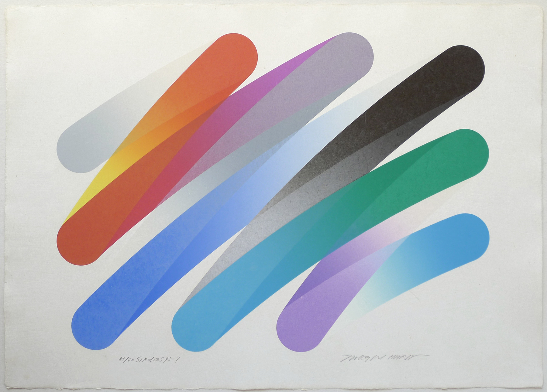 An Artist's Proof (A.P.) of 'Strokes 82-18' (a lithograph self