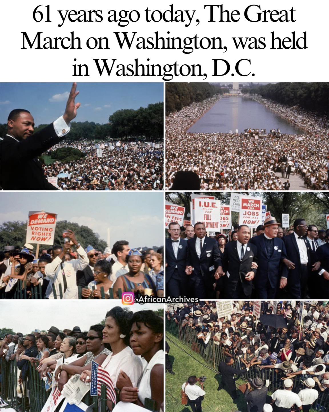 African - The March on Washington for Jobs and Freedom was one of the ...