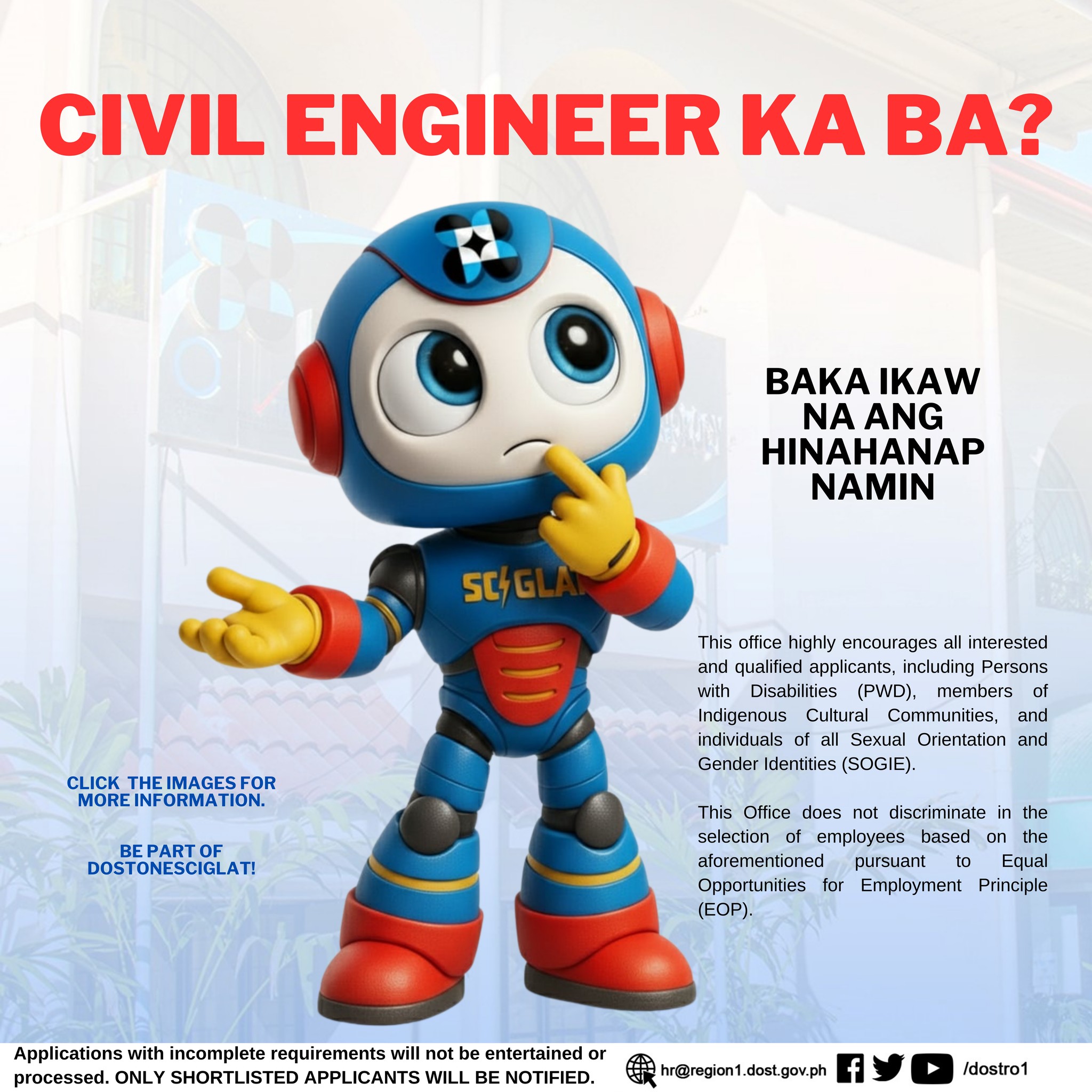 𝐍𝐎𝐓𝐈𝐂𝐄 𝐎𝐅 𝐕𝐀𝐂𝐀𝐍𝐂𝐘 (REPOSTING)... - DOST 1 - HRMO Region 1 | Facebook