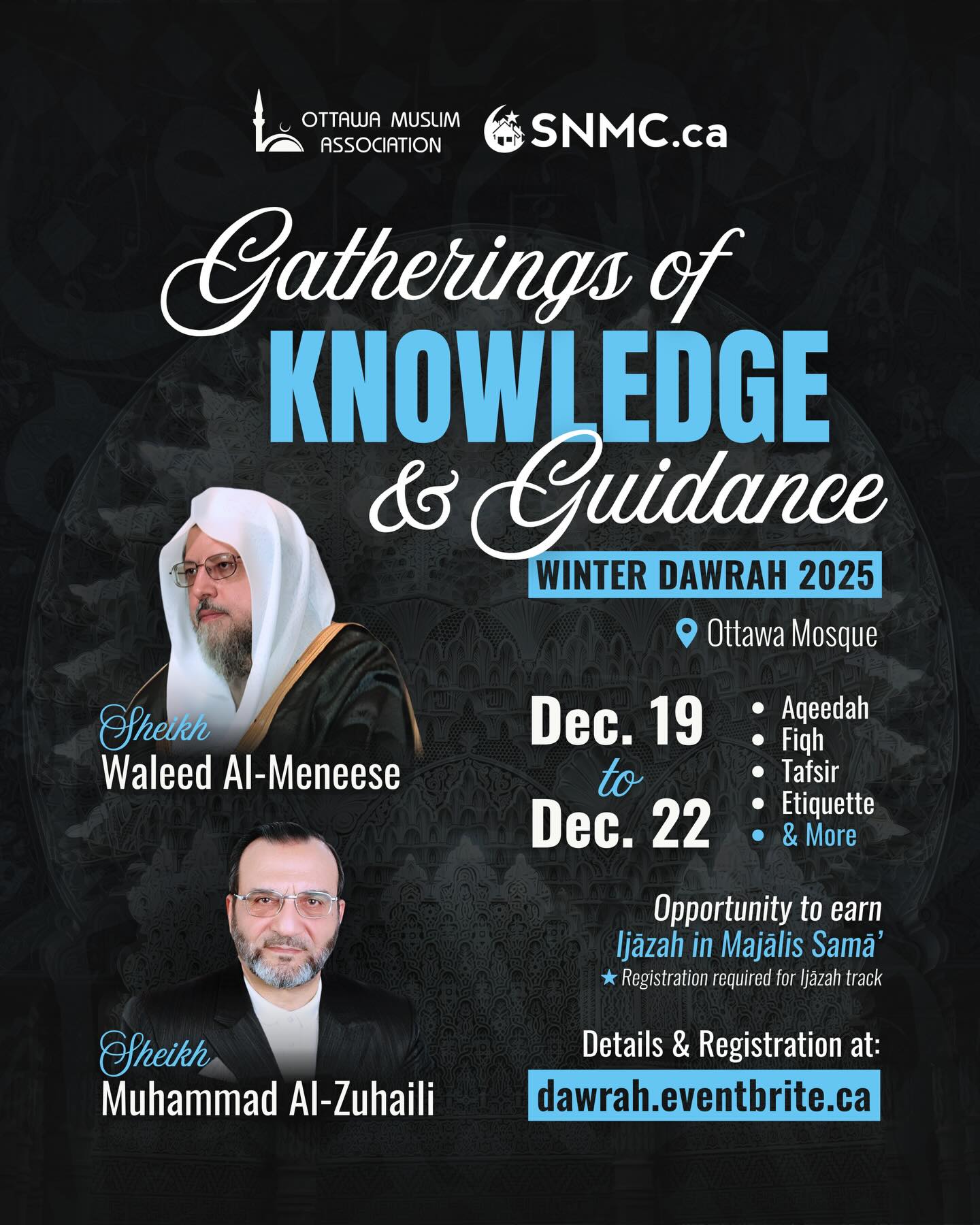 Winter Dawrah 2025📘 Mark... - Ottawa Muslim Association | Facebook