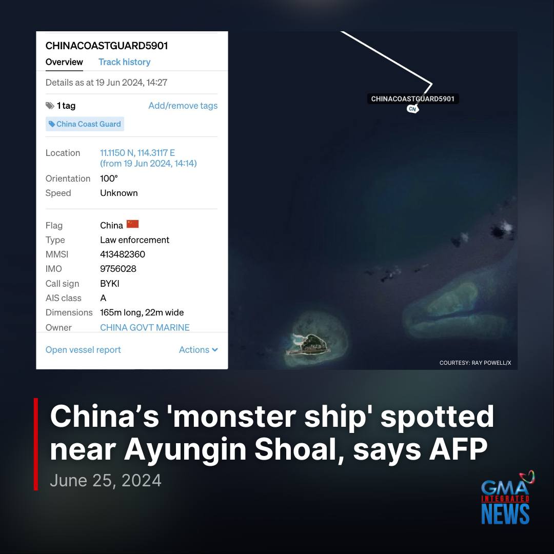 GMA - China Coast Guard 5901, the world's largest coast guard ship ...