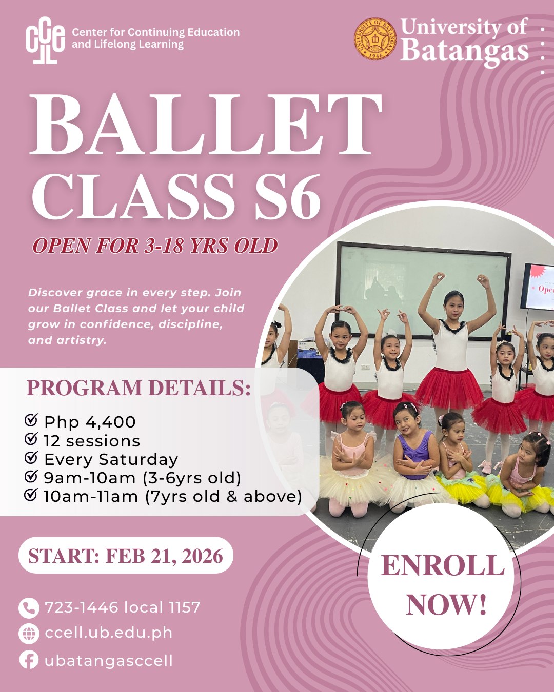 UB CCELL - 🩰 Dream. Dance. Shine. Enroll in UB CCELL... | Facebook