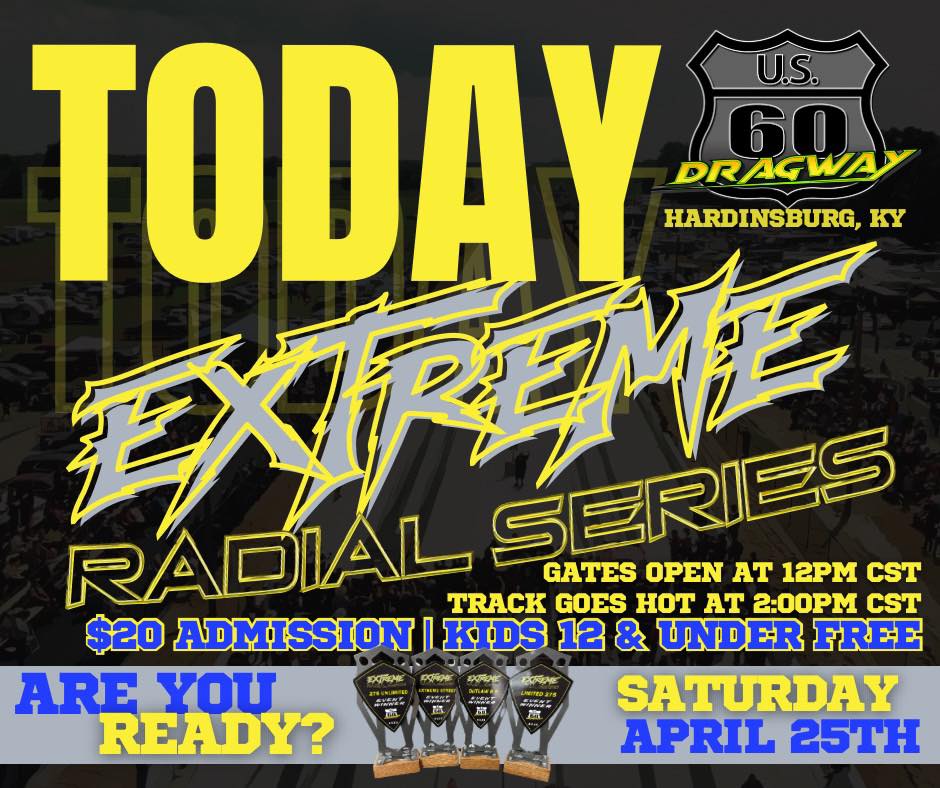 ドラッグレース　エキサイティングインUSA JOIN US TODAY. 🔥 The US 60 Extreme Radial Series is HERE — and it