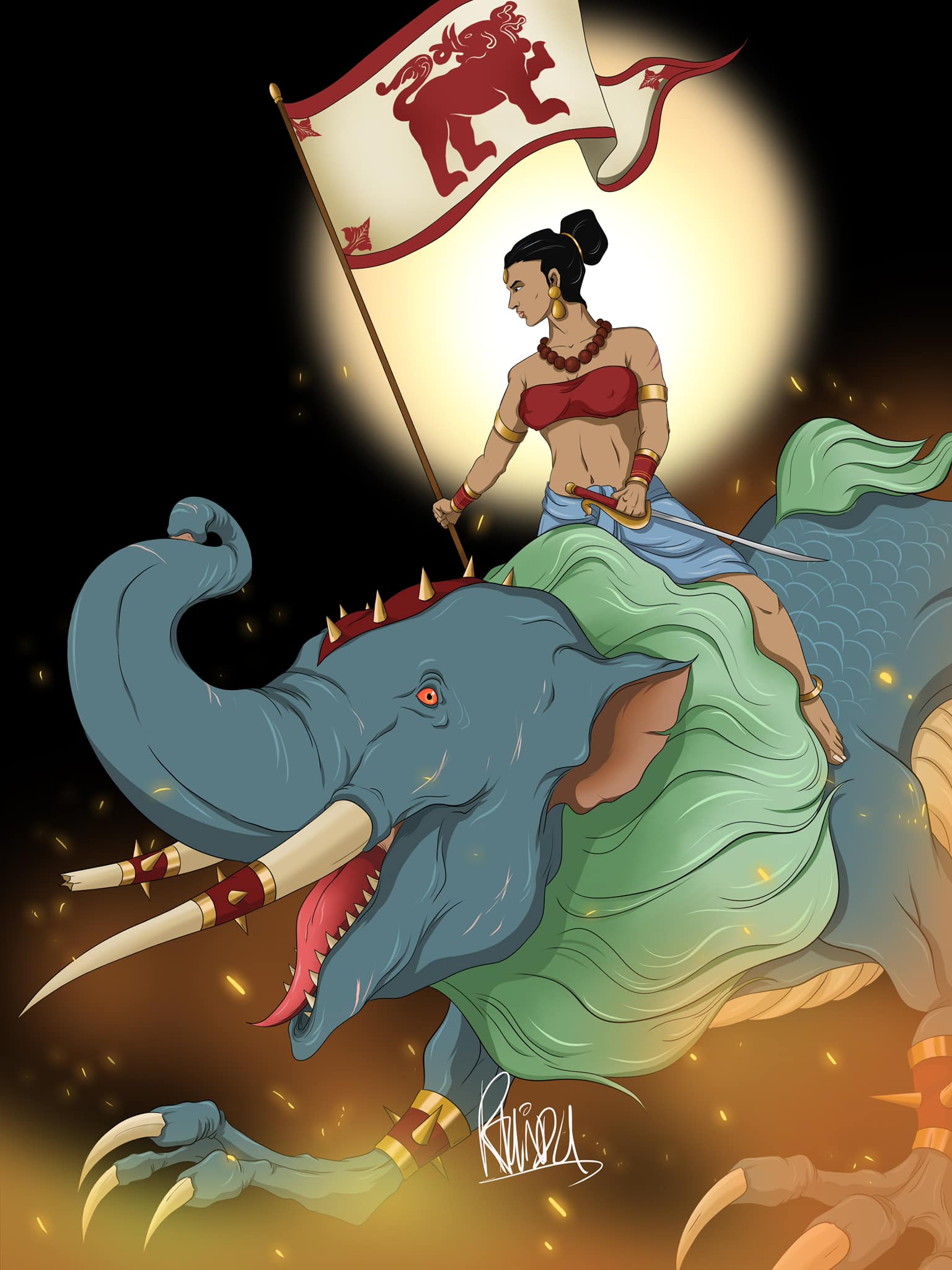 Threeeyesonemind - WHAT IF? Sri Lanka had Dragonriders?? 🐉 Tried out an ...