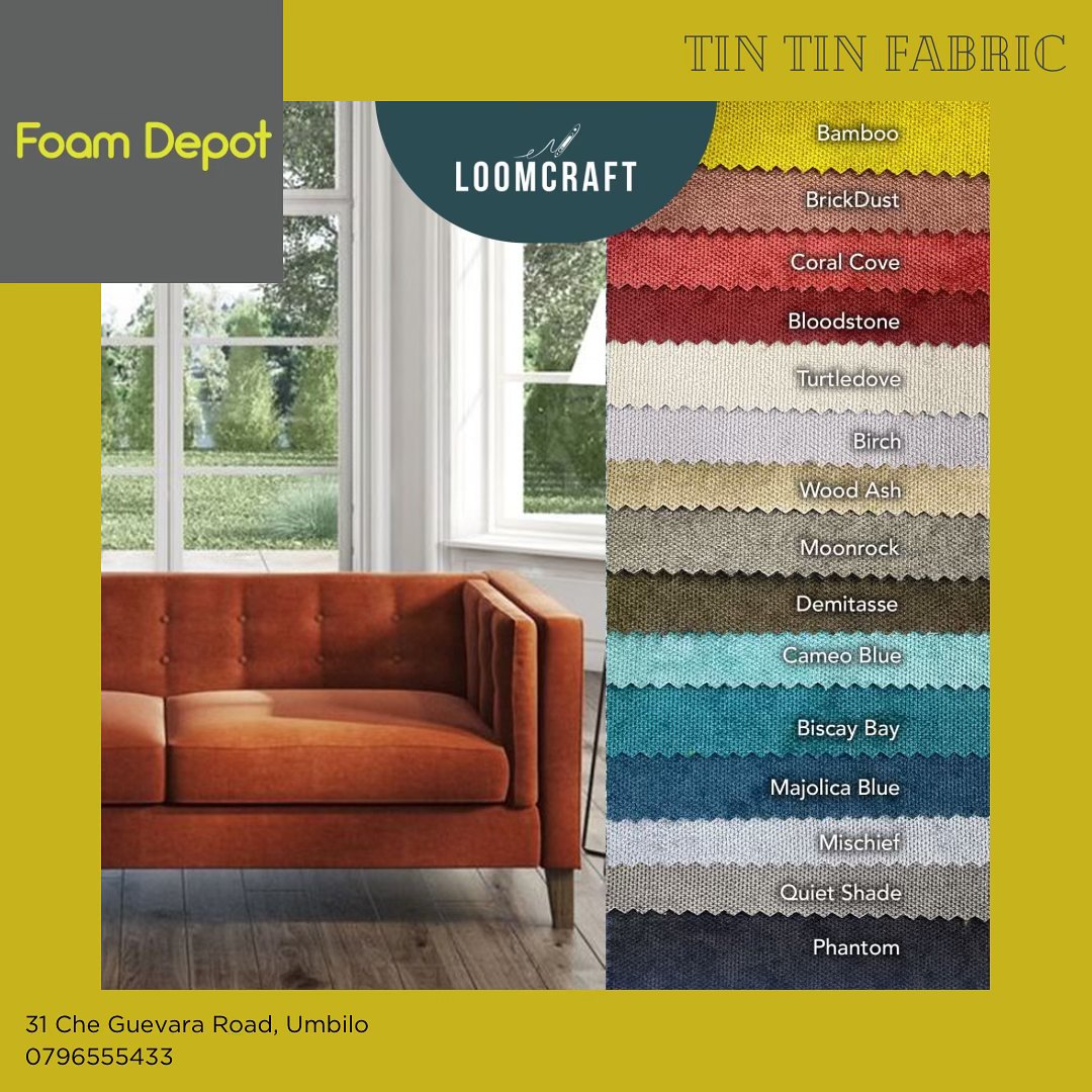 Foam Depot - Visit Instore to view our new fabric ranges...