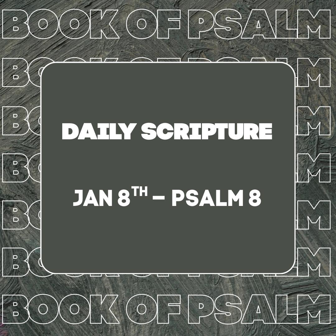 First - Psalm 8 reminds us of the majesty of God displayed in all ...