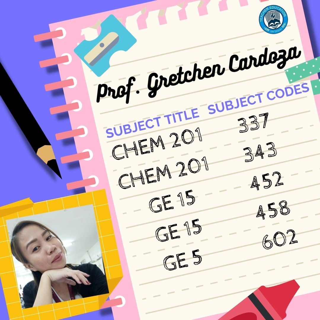 Updated Codes of... - UMTC - Department of Teacher Education | Facebook
