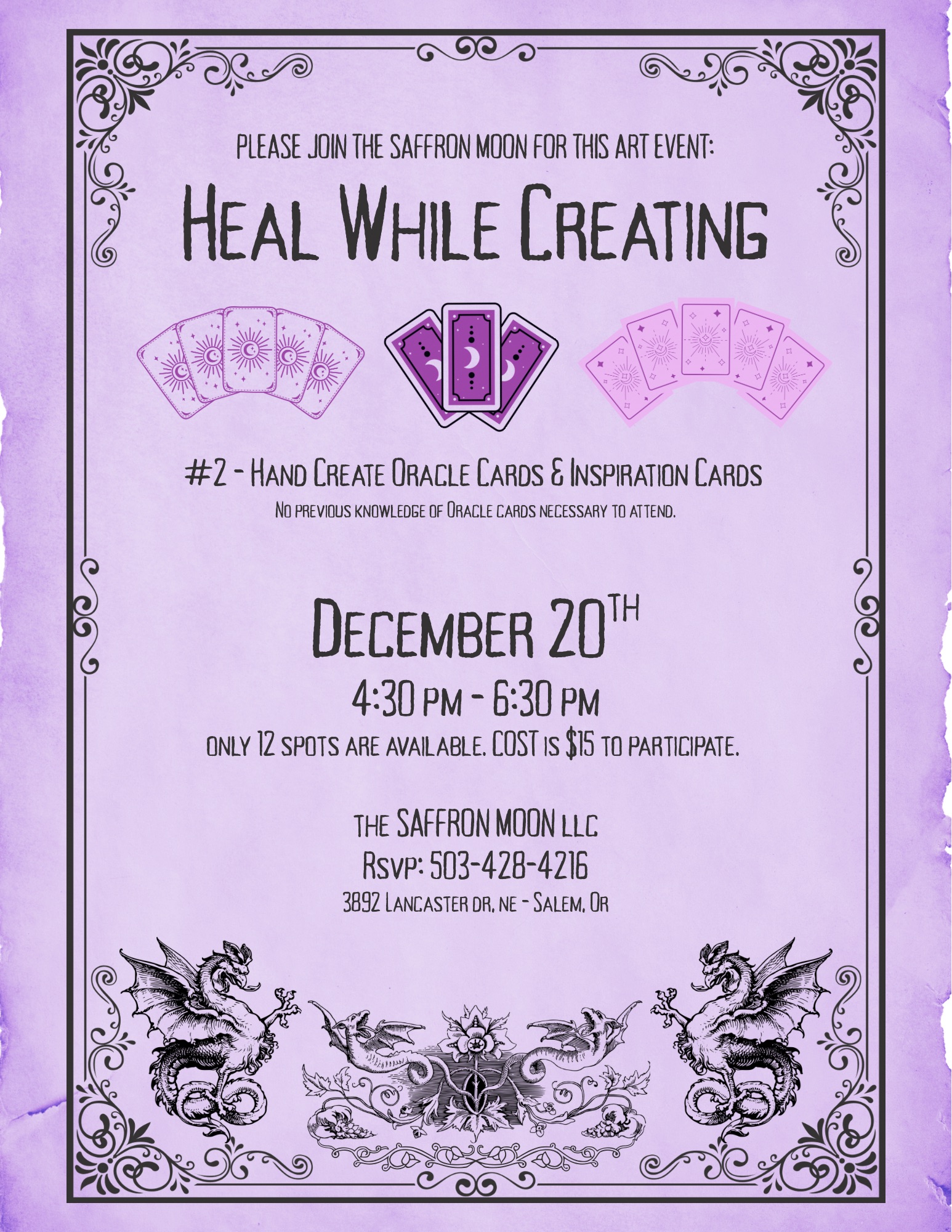 Heal While Creating: #2-Hand Create Oracle Cards & Inspiration Cards