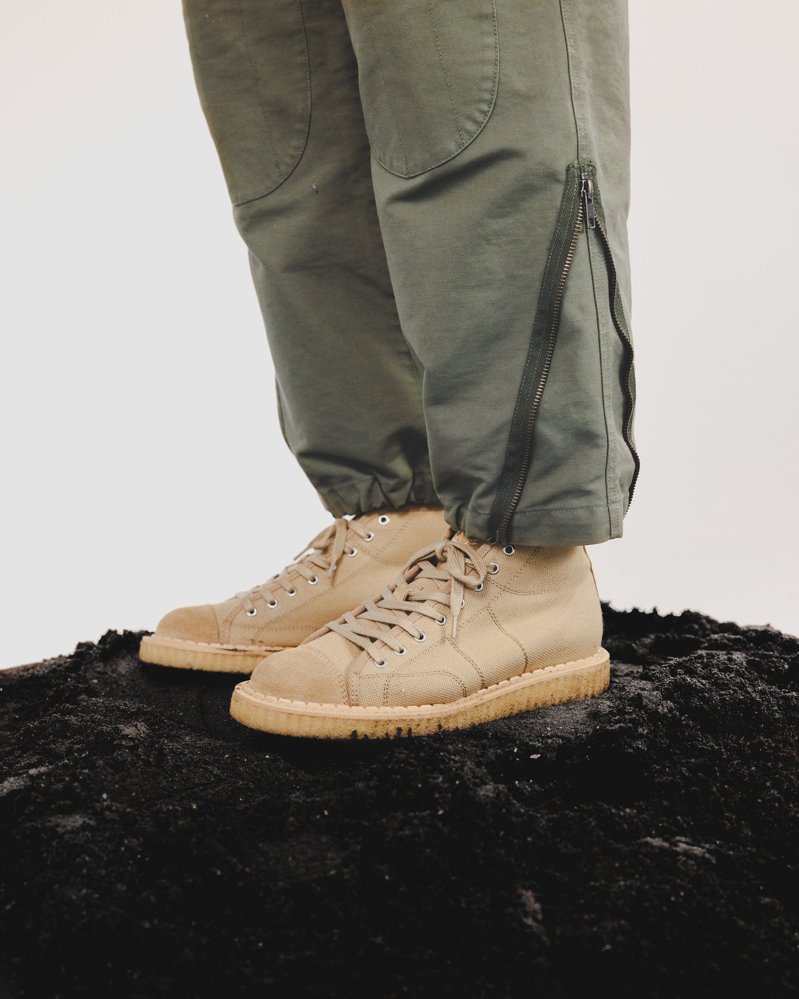 The new Fred Perry x George Cox Canvas Monkey Boot. Designed with