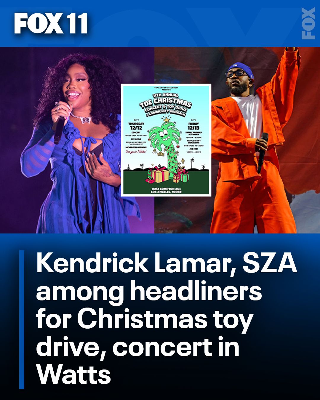 HAPPENING TODAY: Kendrick Lamar and SZA are among the artists